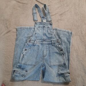 Denim Overalls with Adjustable Straps